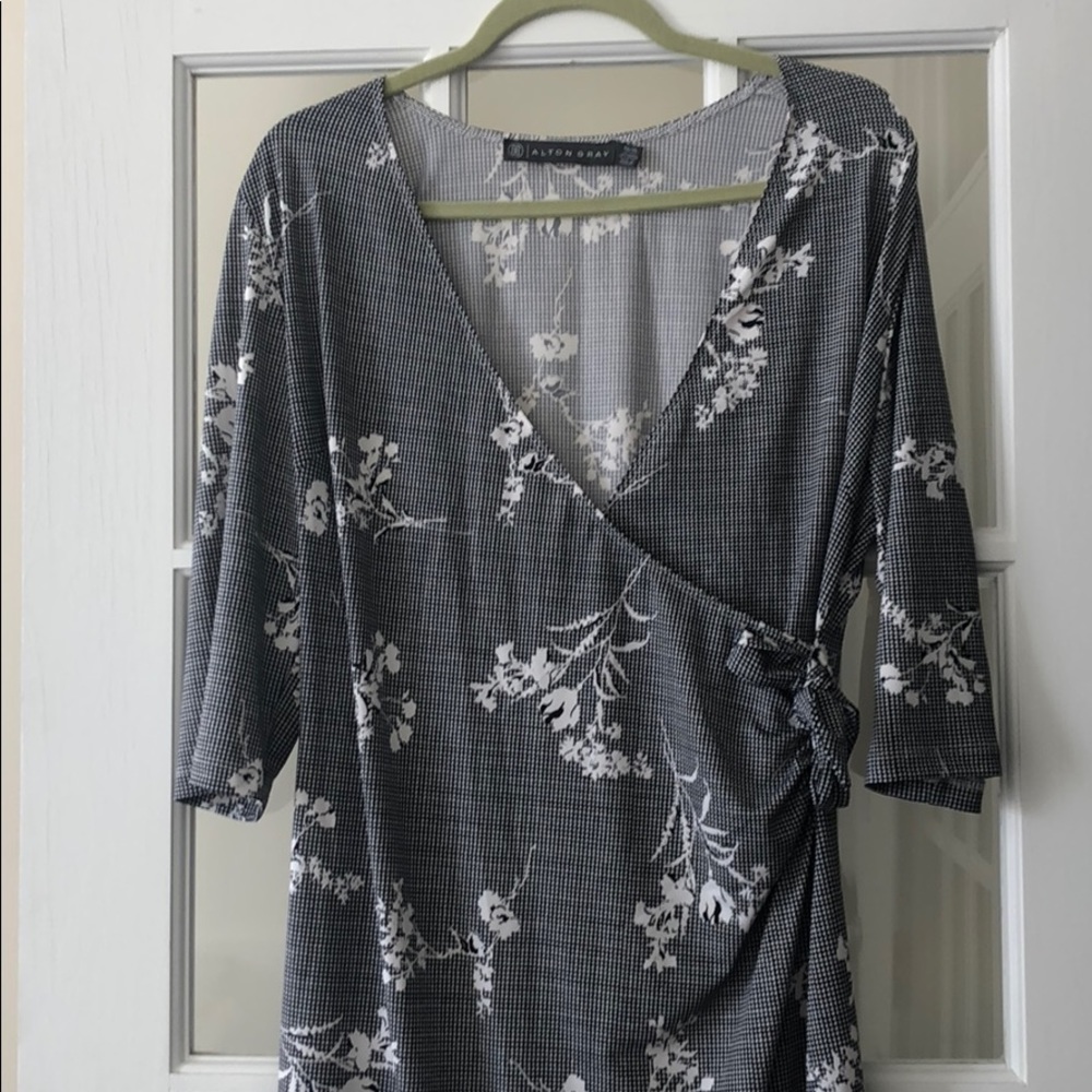 Alton Gray wrap dress in XL